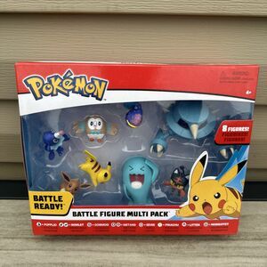 2021 Pokemon Battle Ready - 8 Figure Multi-Pack Pikachu Eevee Popplio Metang NEW